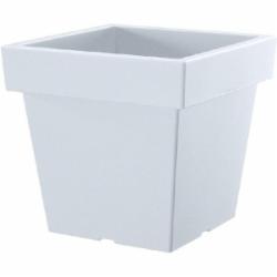 Горшок пластиковый Prosperplast Lofly low квадратный 8 л белый (70718-449)