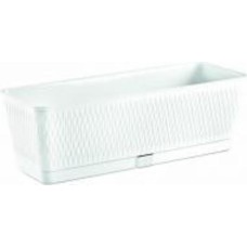 Горшок пластиковый Stefanplast Liberty прямоугольный 9 л белый (87507)