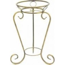 Подставка для растений Ferrum Decor 35х33x58 см черный с золотистым