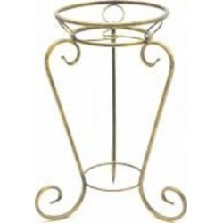 Подставка для растений Ferrum Decor 35х33x58 см черный с золотистым