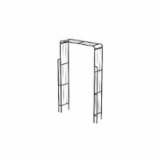 Арка декоративная Фиалка Ferrum-decor 2095х1390х340 мм металл черный
