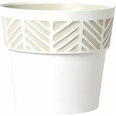 Горшок пластиковый Stefanplast Opera Orfeo круглый 1,5 л белый (94650)