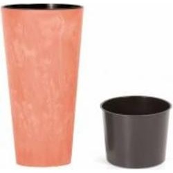 Горшок для цветов Prosperplast Tubus Slim Effect 150мм с вкладышем круглый 6 л терра (66466-624)