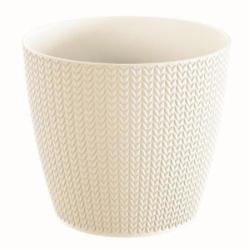 Горшок для цветов Prosperplast WHEATY 260 мм круглый 9 л кремовый (26385-728)
