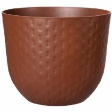 Кашпо пластиковое Elho Fuente Grains (480226) круглый 12 л коричневый