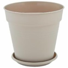 Горшок Алеана Глория с подставкой 18,5x18,0 см круглый 3,1 л какао (114018)