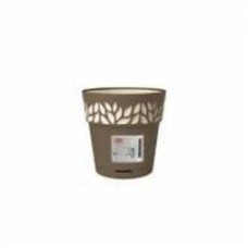 Горшок пластиковый Stefanplast Opera Cloe круглый 1,5 л капучино/ваниль (94024)