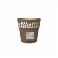 Горшок пластиковый Stefanplast Opera Cloe круглый 3,2 л капучино/ваниль (94079)
