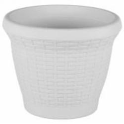 Горшок для цветов Serinova WIRE MESH №2 круглый 6 л белый