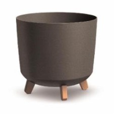 Горшок для цветов PRP Gracia Tubus Eco Wood 300 мм на ножках кофейный круглый 13,5 л (70887-4625)