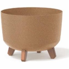 Горшок для цветов PRP Gracia ECO Wood 240 мм на ножках бежевый круглый (87390-4665)