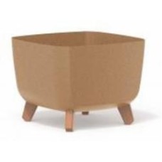 Горшок для цветов PRP Gracia Square Eco Wood 300 мм на ножках бежевый квадратный (70009-4665)