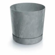 Горшок для цветов PRP Tubo P Beton Effect 180 мм с подставкой бетон круглый (72232-422)