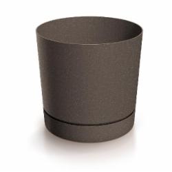 Горшок для цветов PRP Tubo P Eco Wood 200 мм с подставкой кофейный круглый (68754-4625)