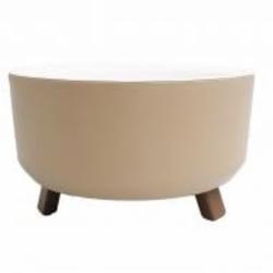 Горшок TRIPOT с дренажом на складных ножках N2 1,3 л бежевый (ALY-642 beige)