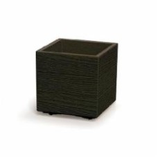 Горшок для цветов пластик Madera Square Eco Wood 300 мм квадратный кофейный PRP (82740-4625)