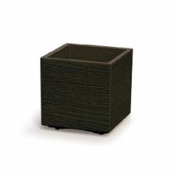 Горшок для цветов пластик Madera Square Eco Wood 300 мм квадратный кофейный PRP (82740-4625)