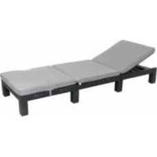 Шезлонг раскладной Keter Daytona антрацит 64,5x195 см