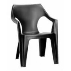Стул Allibert Dante low back 57x57x79 см серый
