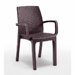 Стул пластиковый Bica Verona 86x59x57 см коричневый