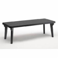 Стол пластиковый Bergen 90x220 см серый