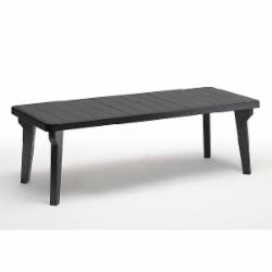 Стол пластиковый Bergen 90x220 см серый