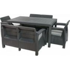 Комплект мебели Keter Corfu Fiesta set антрацит