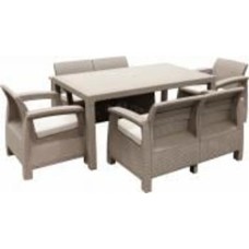 Комплект мебели Keter Corfu Fiesta set 227586 капучино