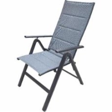 Кресло раскладное Indigo алюминий 110x58,5x73 см серый