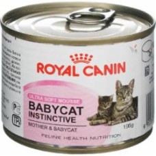 Корм влажный для котят от 4 месяцев и кормящих кошек Royal Canin Mother and Babycat 195 г домашняя птица, рис 195 г