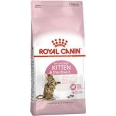 Корм сухой для стерилизованных котят в возрасте от 6 до 12 месяцев Royal Canin Kitten Sterilised домашняя птица, кукуруза, рис 2 кг
