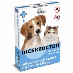 Капли ProVET Инсектостоп от блох и клещей для кошек и собак по 0,8 мл (за 1 шт ) 0,8 мл