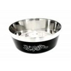 Миска Lilli Pet Metal Star 820 мл черная сталь