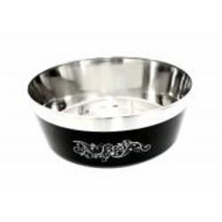 Миска Lilli Pet Metal Star 820 мл черная сталь