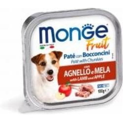 Корм влажный для всех пород Monge FRUIT с ягненком и яблоком (70013222) 100 г
