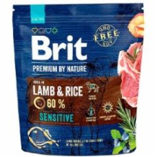 Корм для всех пород Brit Premium Лем для собак с чувствительным пищеварением, с ягнятиной, 1 кг, 1 кг