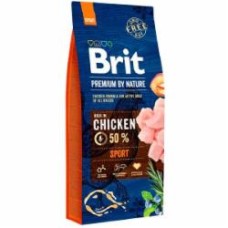 Корм для всех пород Brit Premium Спорт для взрослых собак с высокими затратами энергии с курицей, 3 кг 3 кг