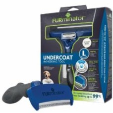 Пуходерка-щетка FURminator для собак с длинной шерстью L