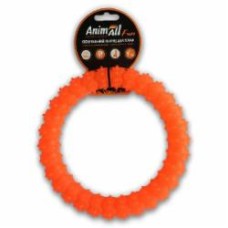 Игрушка для собак AnimAll Кольцо с шипами 20 см оранжевое 88157
