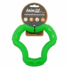 Игрушка для собак AnimAll Кольцо 6 сторон 15 см зеленое 88215