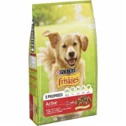 Корм для взрослых активных собак для всех пород Friskies с говядиной 10 кг