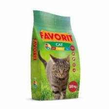Корм сухой полноценный для взрослых кошек с птицей курицей и рыбой Favorit Курица, Рыба, Говядина 12023 10 кг