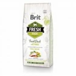 Корм для активных собак для больших пород Brit Fresh утка и пшено 2,5 кг