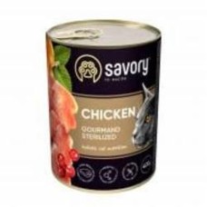 Консерва для стерилизованных котов Savory курица 400 г
