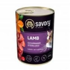 Консерва для стерилизованных котов Savory ягненок 400 г