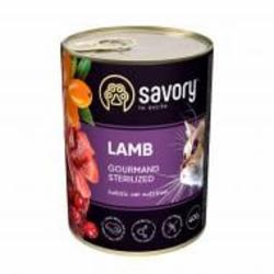 Консерва для стерилизованных котов Savory ягненок 400 г