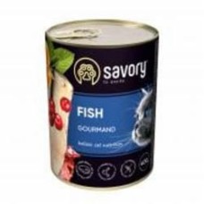 Консерва для котов Savory рыба 400 г
