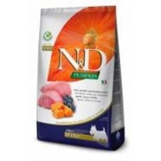 Корм сухой беззерновой для взрослых собак для малых пород Farmina N&D Pumpkin Mini (тыква, ягненок и черника ) 800 г
