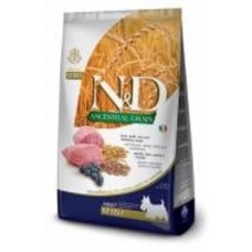 Корм сухой для взрослых собак для малых пород Farmina N&D AncestralGrain Mini (ягненок и черника ) 7 кг