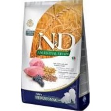 Корм сухой для щенков для средних пород/для крупных пород Farmina N&D AncestralGrain (ягненок и черника ) 2,5 кг